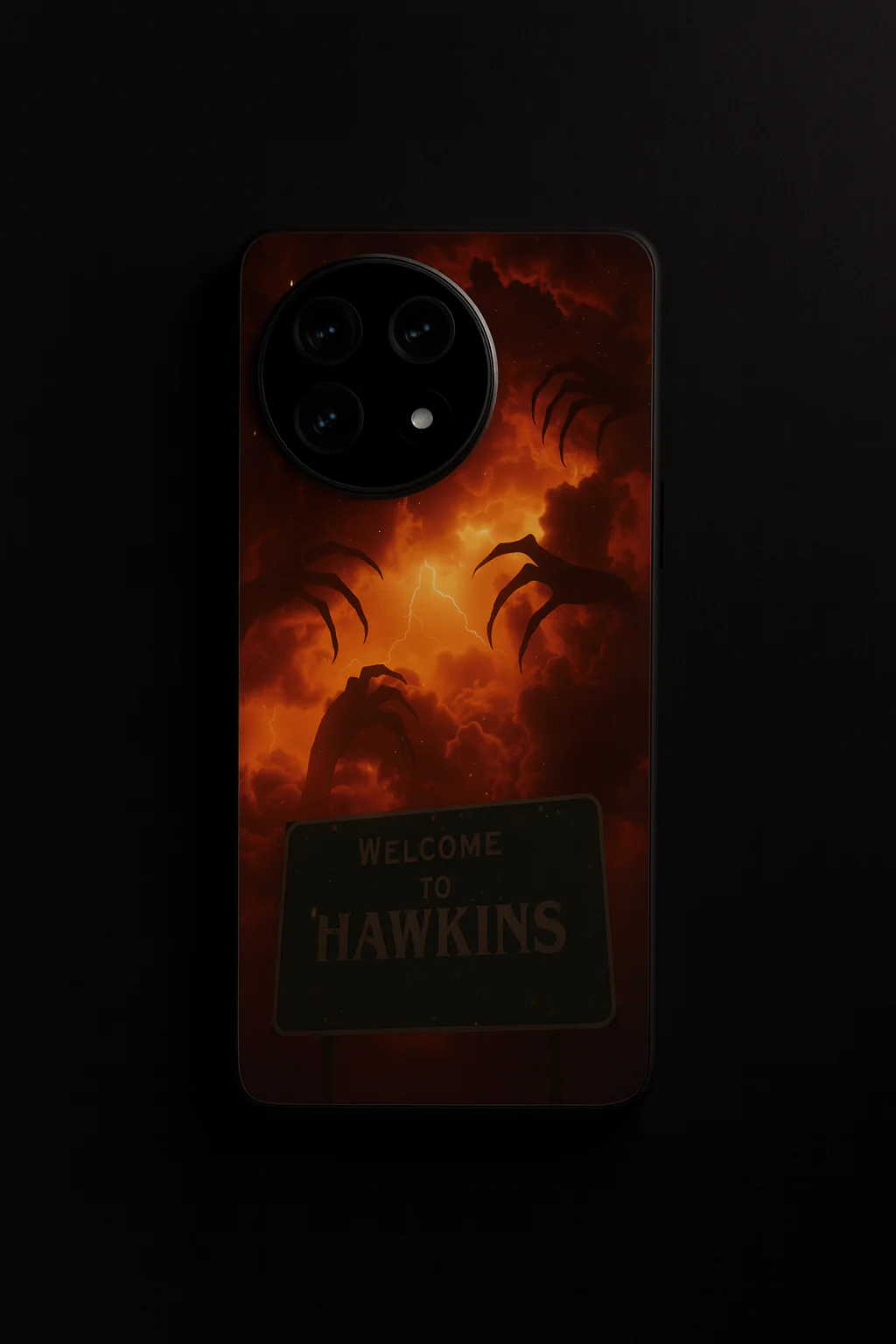 STRANGER THINGS- Inferno Of Hawkins Premium Glass Back Cover For One Plus 13, 12, 11, 10, Nord Series - Image 8