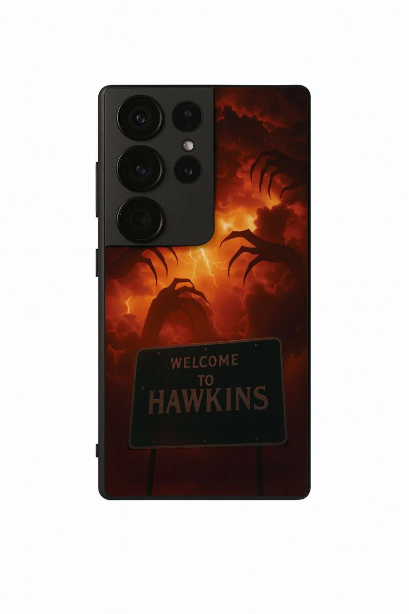 STRANGER THINGS- Inferno Of Hawkins Premium Glass Back Cover For Galaxy S, A, M & F Series - Image 3