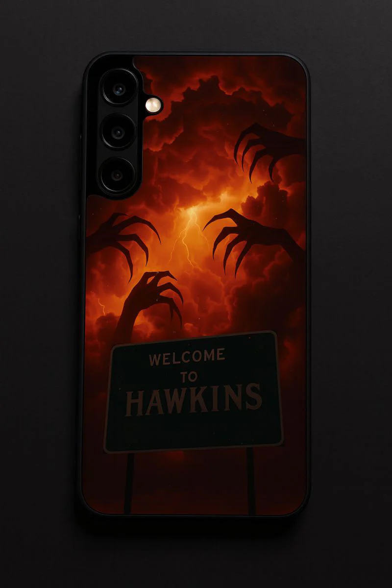 STRANGER THINGS- Inferno Of Hawkins Premium Glass Back Cover For Galaxy S, A, M & F Series - Image 7