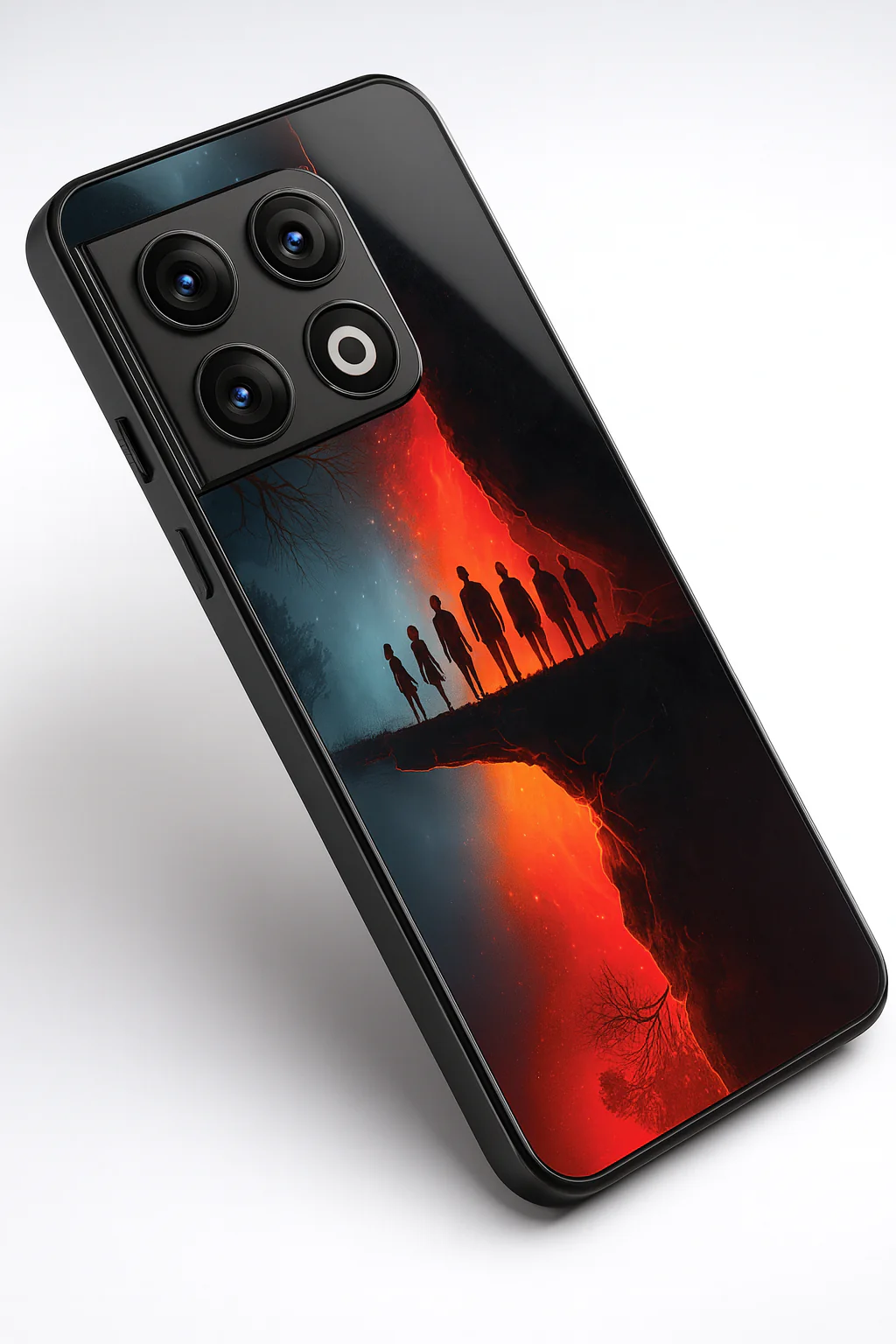 STRANGER THINGS- Parallel Edge Premium Glass Back Cover For One Plus 13, 12, 11, 10, Nord Series - Image 3