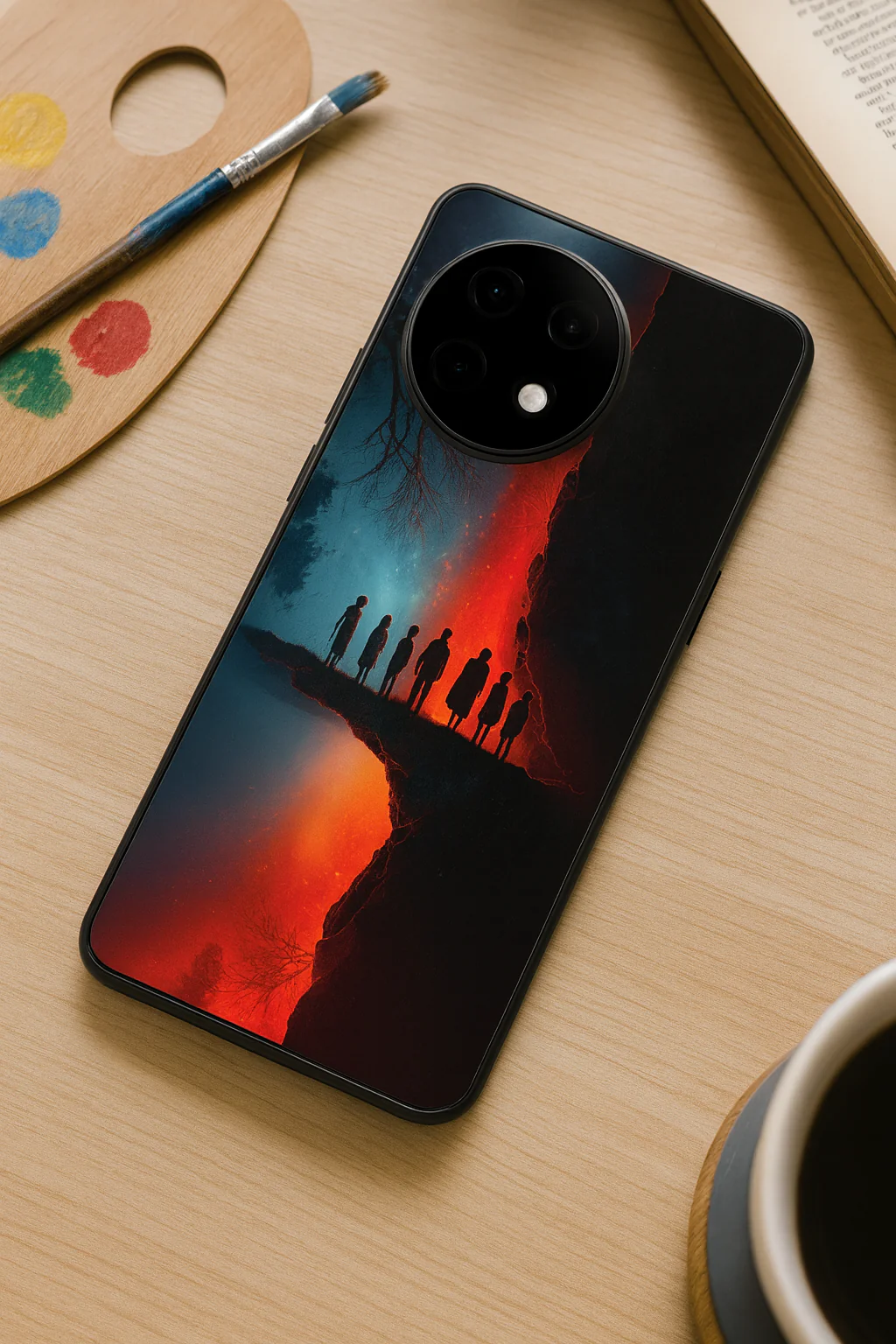 STRANGER THINGS- Parallel Edge Premium Glass Back Cover For One Plus 13, 12, 11, 10, Nord Series - Image 4