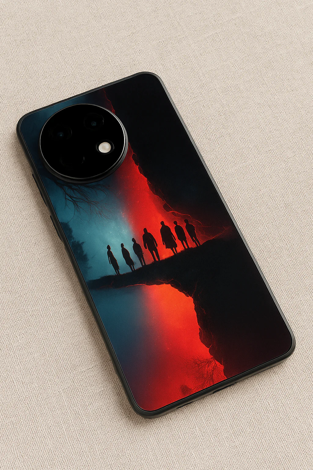 STRANGER THINGS- Parallel Edge Premium Glass Back Cover For One Plus 13, 12, 11, 10, Nord Series - Image 8