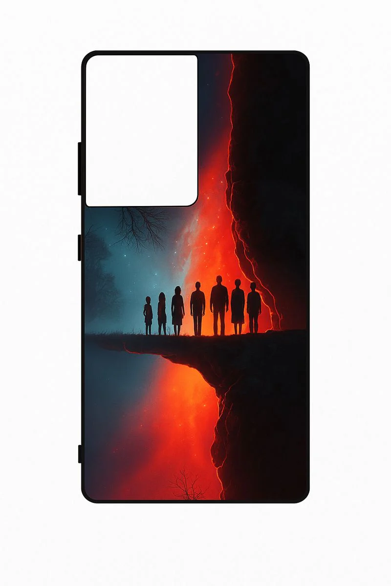 STRANGER THINGS- Parallel Edge Premium Glass Back Cover For Galaxy S, A, M & F Series - Image 5