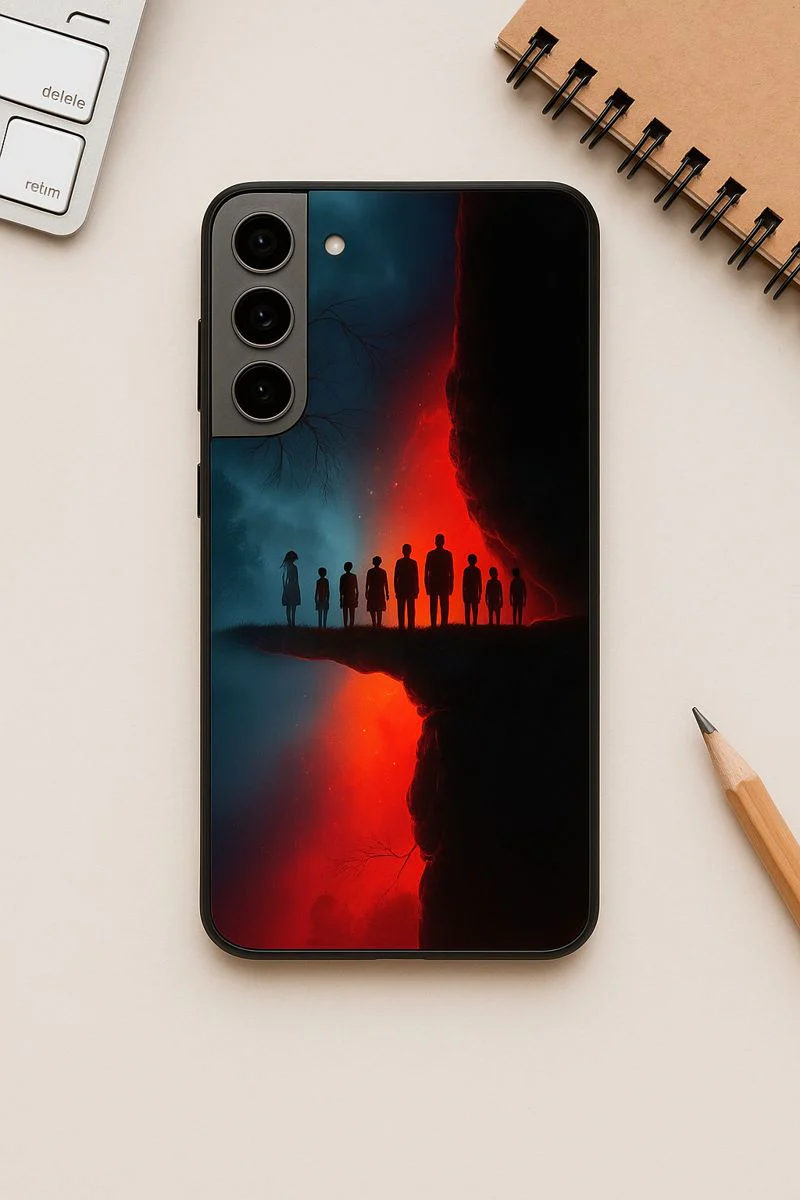 STRANGER THINGS- Parallel Edge Premium Glass Back Cover For Galaxy S, A, M & F Series - Image 6