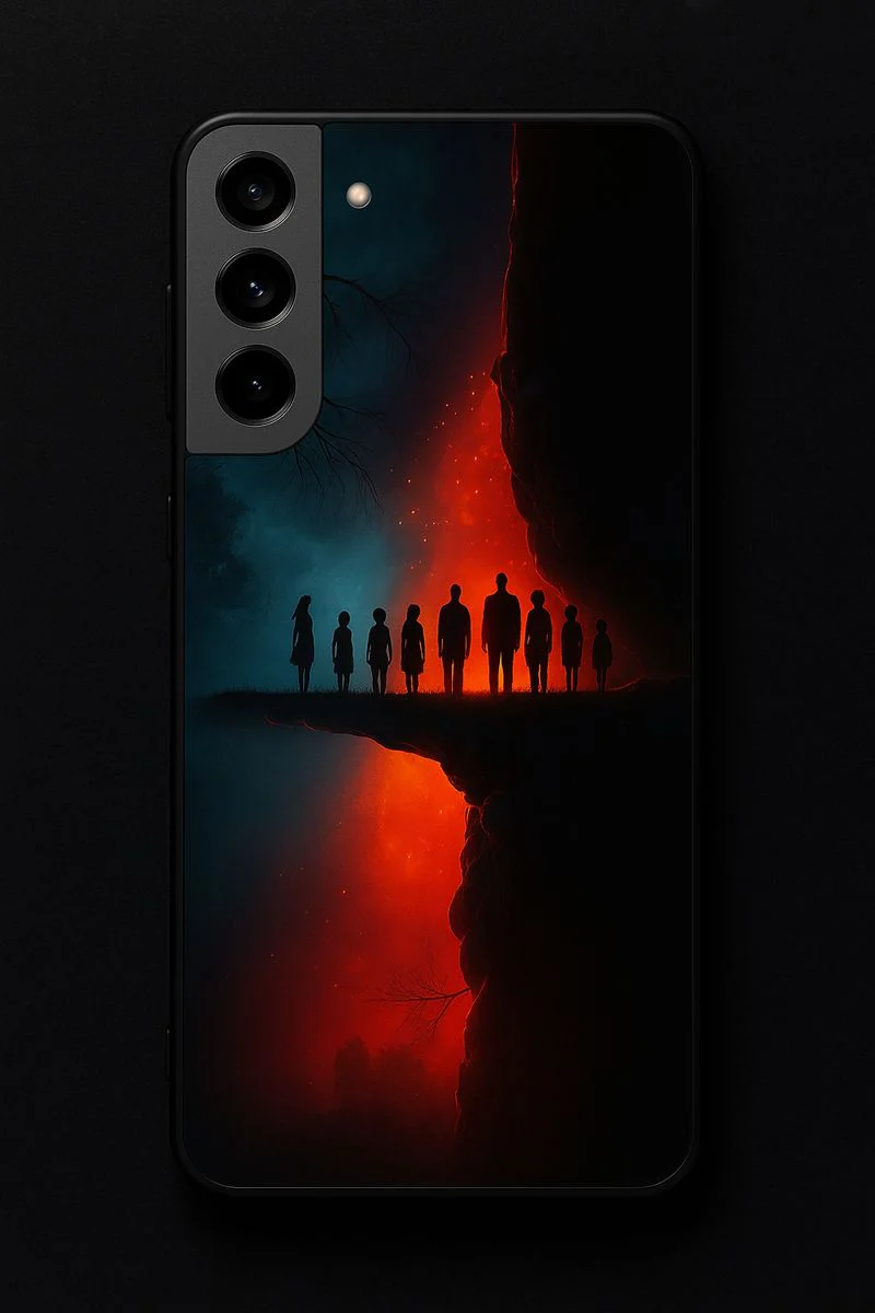 STRANGER THINGS- Parallel Edge Premium Glass Back Cover For Galaxy S, A, M & F Series - Image 7