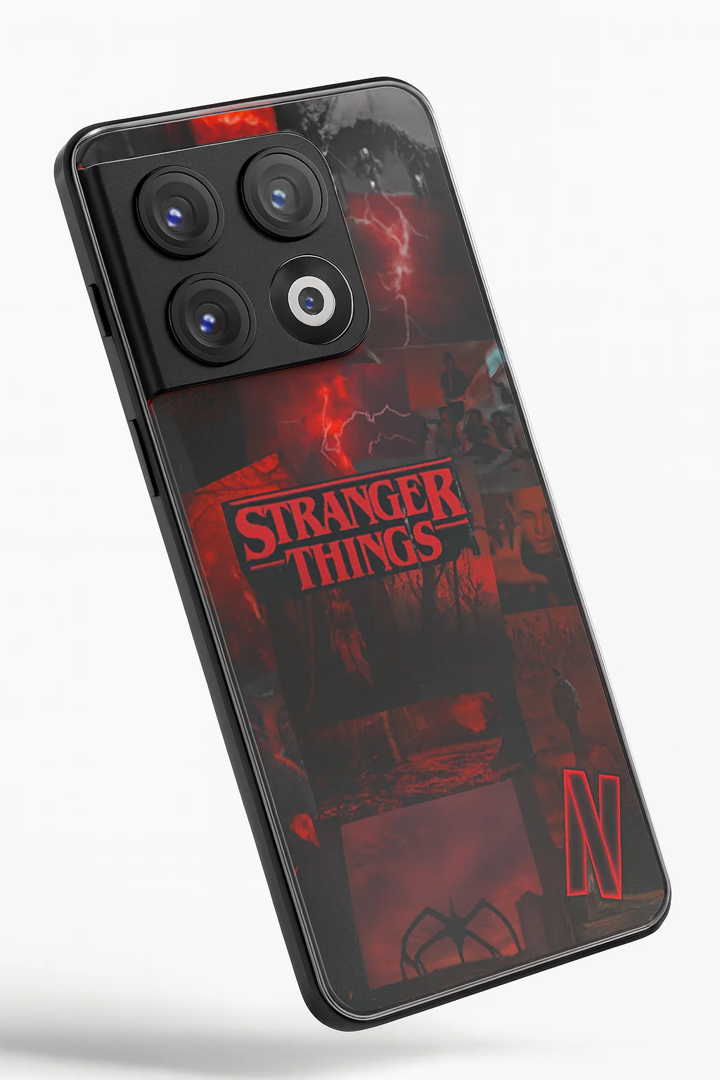 STRANGER THINGS- Red Realm Edit Premium Glass Back Cover For One Plus 13, 12, 11, 10, Nord Series - Image 3