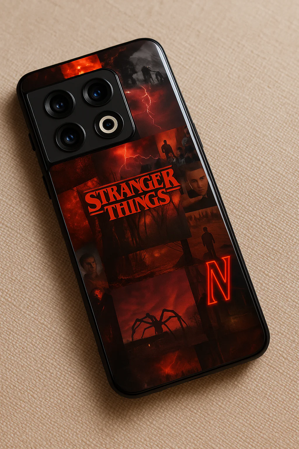 STRANGER THINGS- Red Realm Edit Premium Glass Back Cover For One Plus 13, 12, 11, 10, Nord Series - Image 4