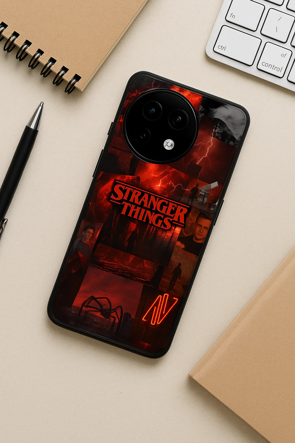 STRANGER THINGS- Red Realm Edit Premium Glass Back Cover For One Plus 13, 12, 11, 10, Nord Series - Image 5