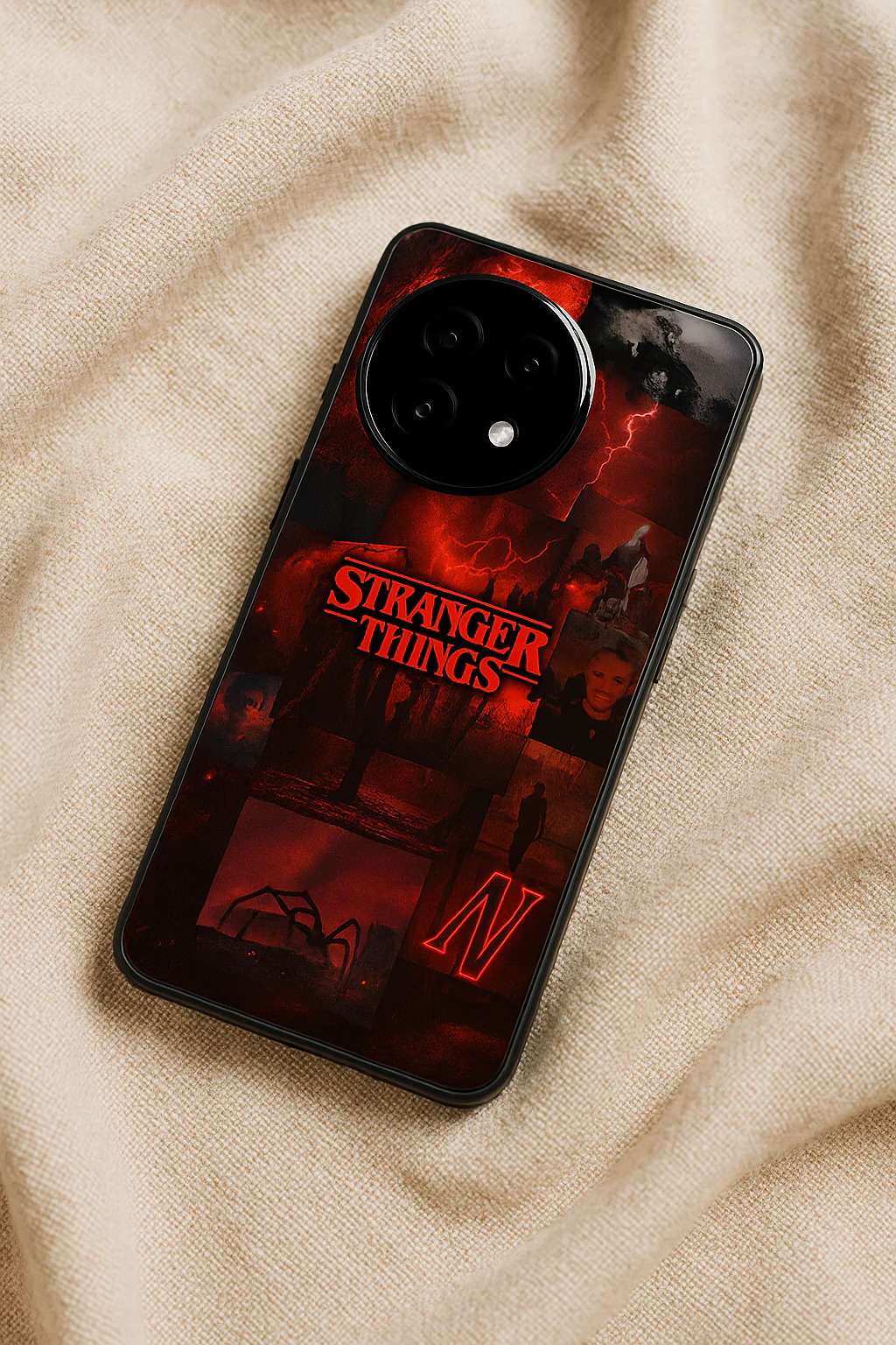 STRANGER THINGS- Red Realm Edit Premium Glass Back Cover For One Plus 13, 12, 11, 10, Nord Series - Image 6