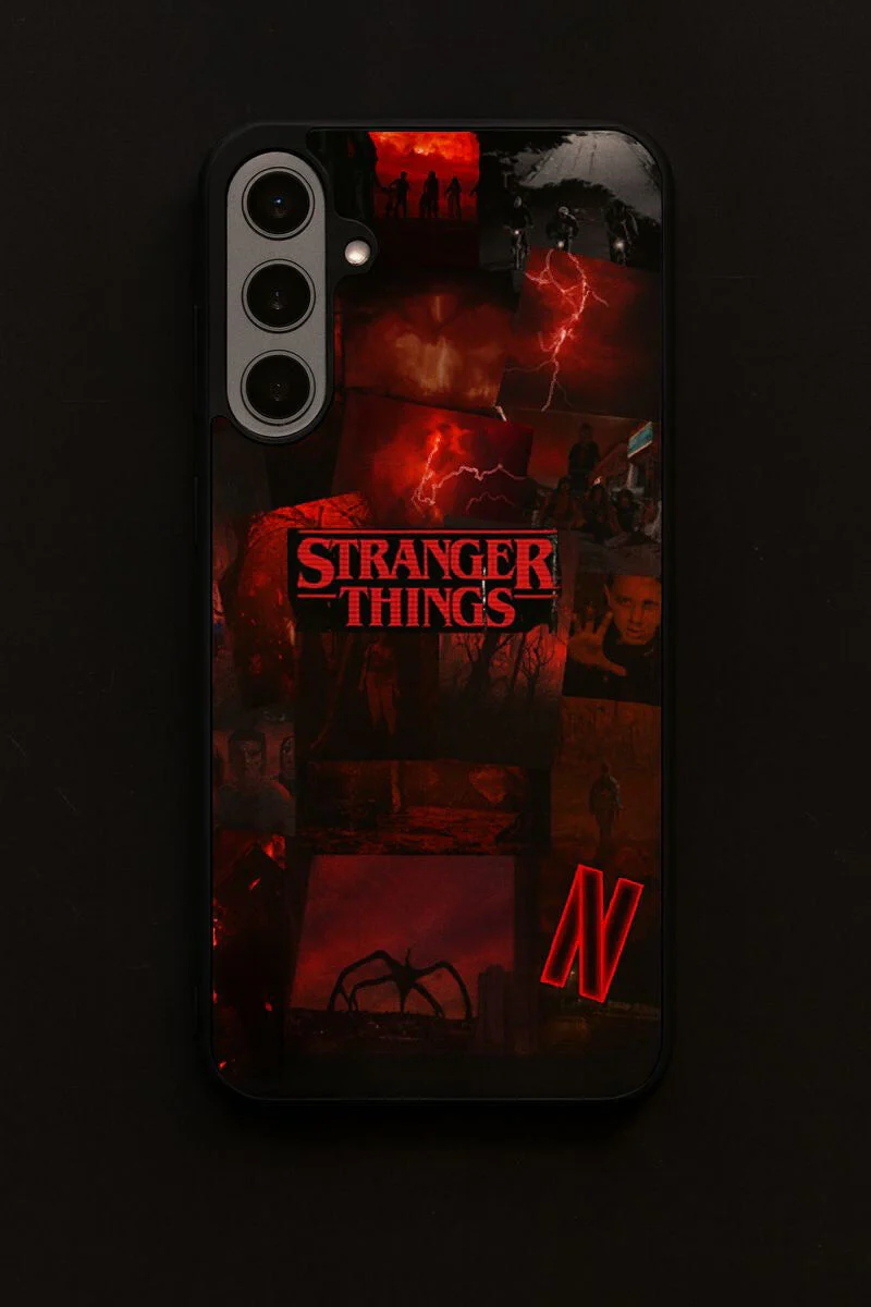 STRANGER THINGS- Red Realm Edit Premium Glass Back Cover For Galaxy S, A, M & F Series - Image 7
