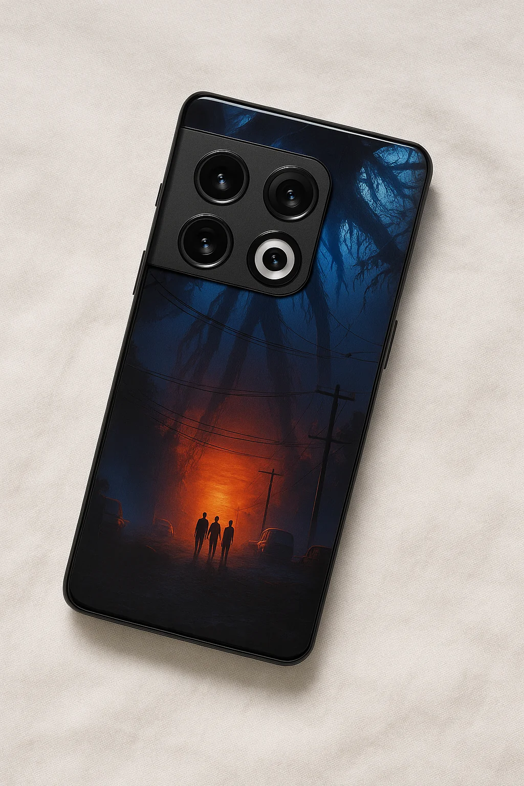STRANGER THINGS- Shadowrise Premium Glass Back Cover For One Plus 13, 12, 11, 10, Nord Series - Image 4