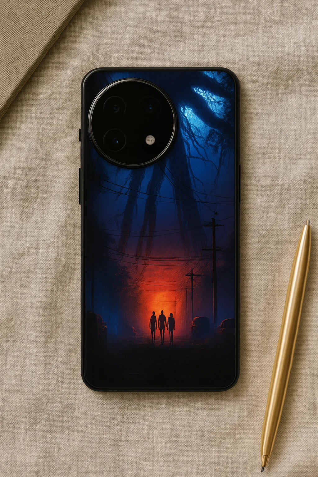 STRANGER THINGS- Shadowrise Premium Glass Back Cover For One Plus 13, 12, 11, 10, Nord Series - Image 8