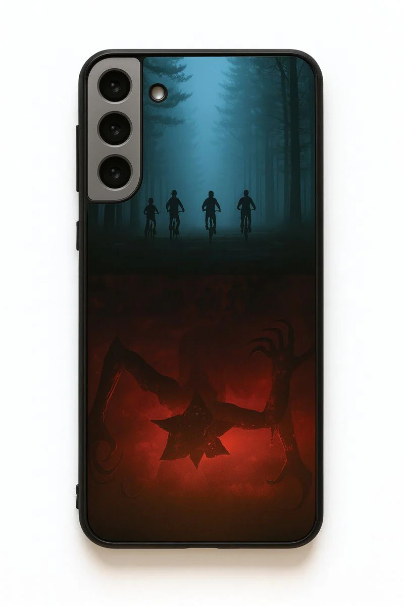 STRANGER THINGS- ShadowSplit Premium Glass Back Cover For Galaxy S, A, M & F Series - Image 7