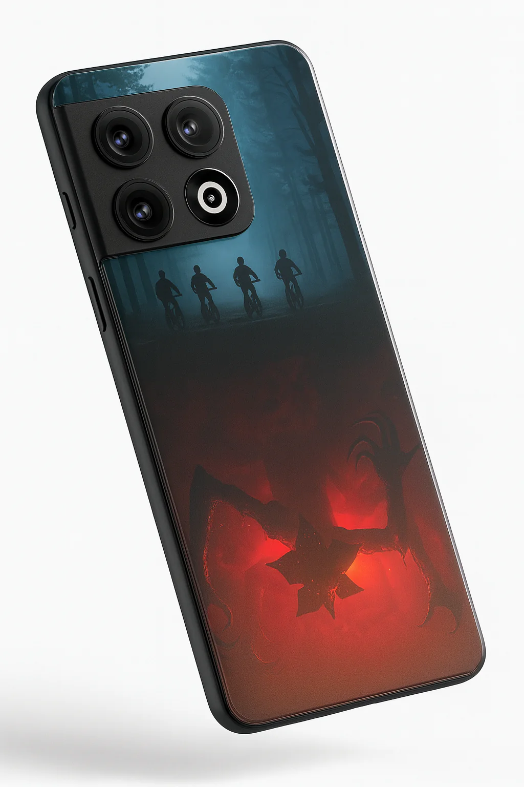 STRANGER THINGS- ShadowSplit Premium Glass Back Cover For One Plus 13, 12, 11, 10, Nord Series - Image 3