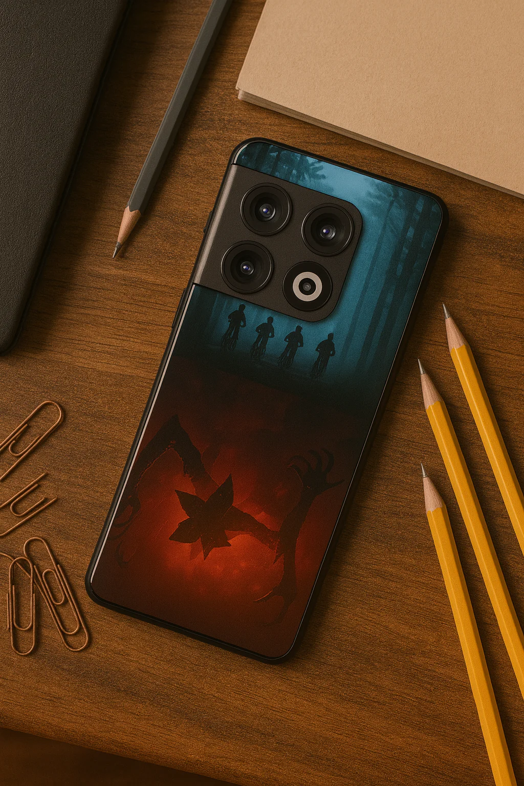 STRANGER THINGS- ShadowSplit Premium Glass Back Cover For One Plus 13, 12, 11, 10, Nord Series - Image 5