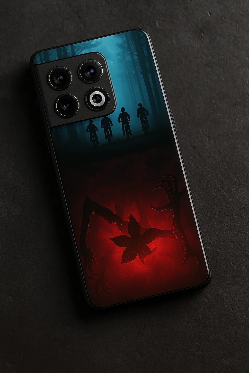 STRANGER THINGS- ShadowSplit Premium Glass Back Cover For One Plus 13, 12, 11, 10, Nord Series - Image 6