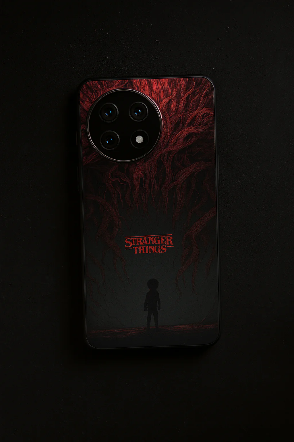 STRANGER THINGS- Stranger Dark Roots Premium Glass Back Cover For One Plus 13, 12, 11, 10, Nord Series - Image 8