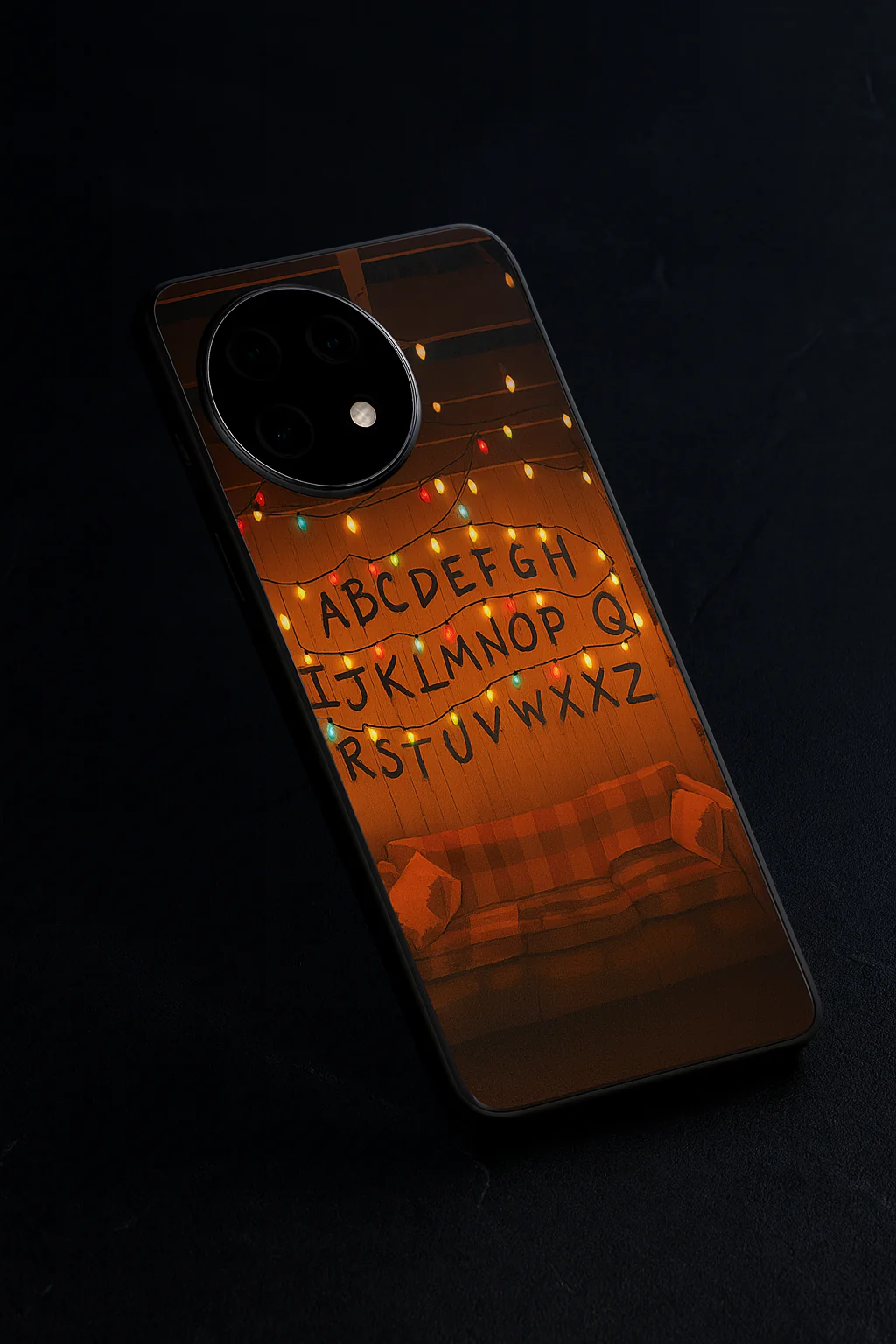STRANGER THINGS- The Alphabet Wall Art Premium Glass Back Cover For One Plus 13, 12, 11, 10, Nord Series - Image 6
