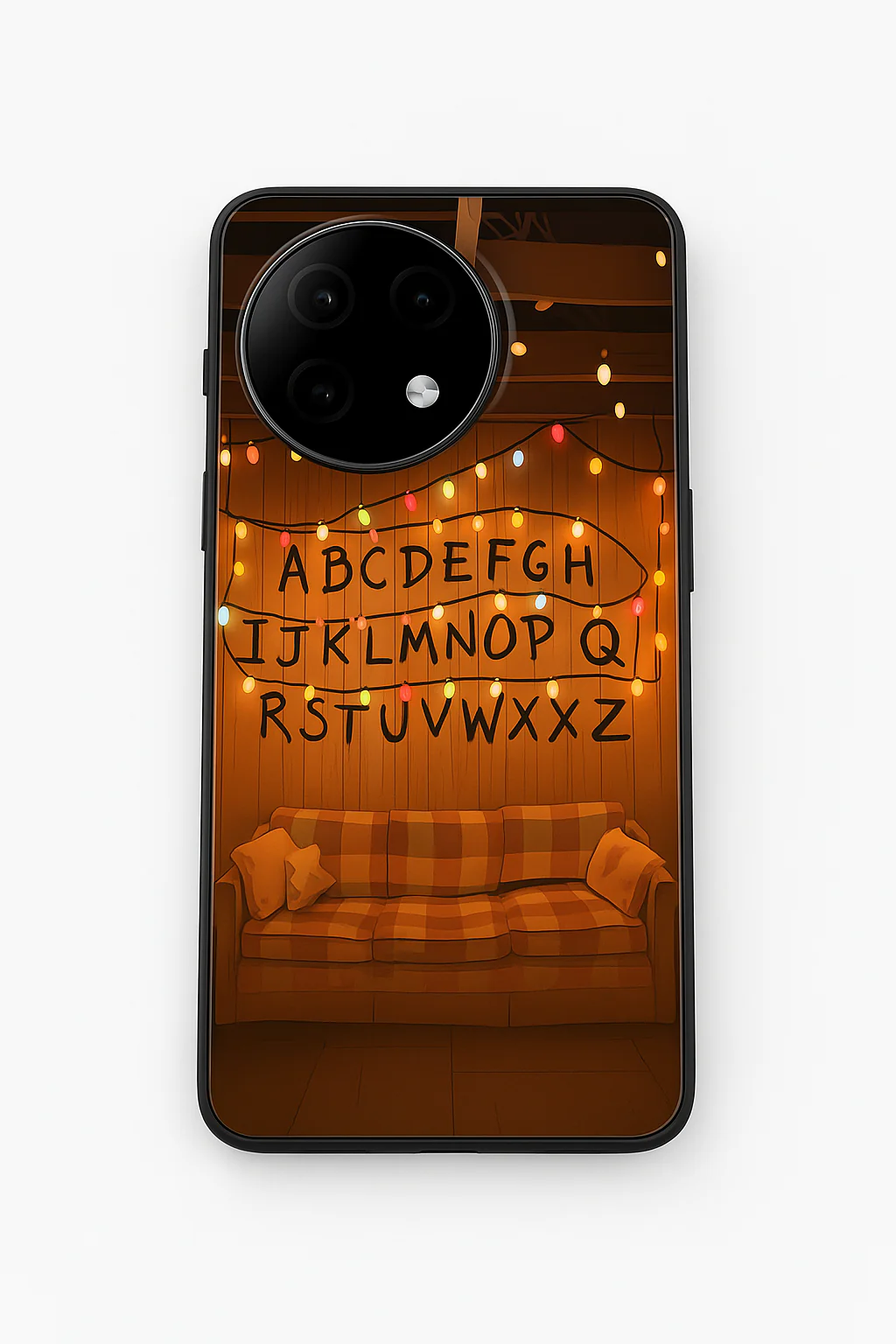 STRANGER THINGS- The Alphabet Wall Art Premium Glass Back Cover For One Plus 13, 12, 11, 10, Nord Series - Image 7