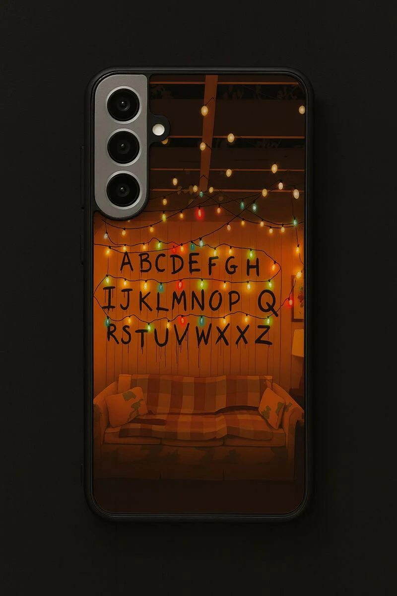 STRANGER THINGS- The Alphabet Wall Premium Glass Back Cover For Galaxy S, A, M & F Series - Image 8