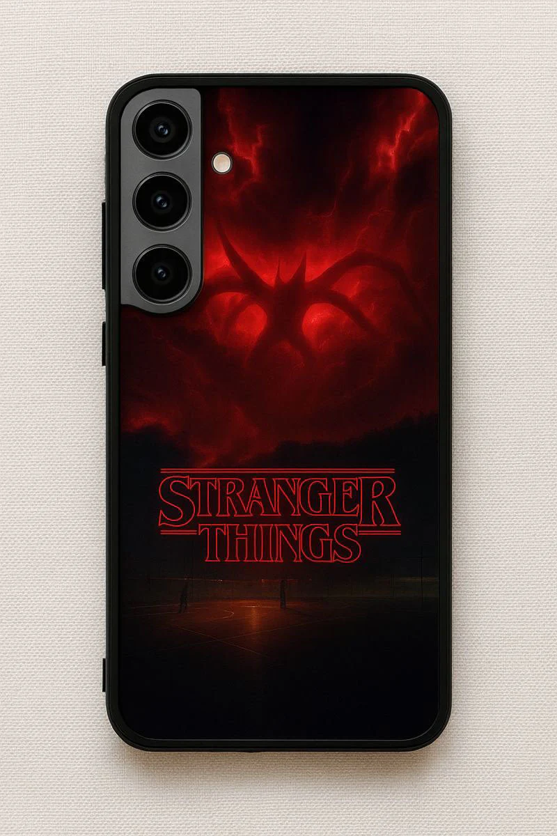 STRANGER THINGS- The Dark Overlord Premium Glass Back Cover For Galaxy S, A, M & F Series - Image 8