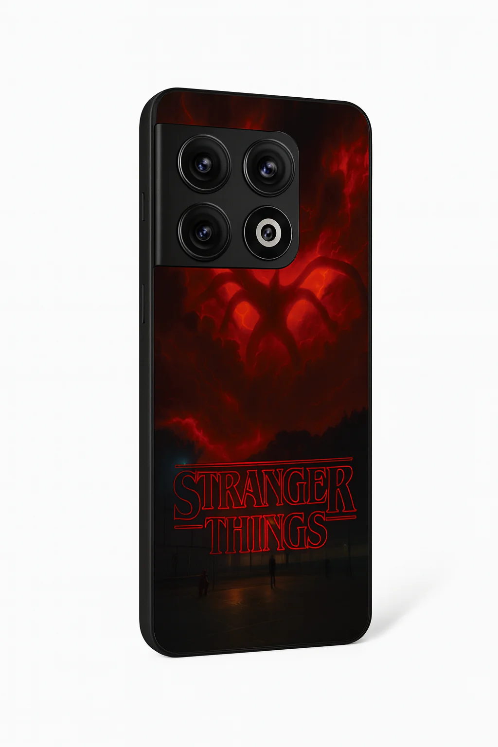 STRANGER THINGS- The Dark Overlord Premium Glass Back Cover For One Plus 13, 12, 11, 10, Nord Series - Image 3