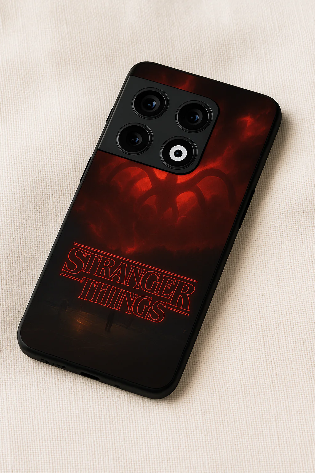 STRANGER THINGS- The Dark Overlord Premium Glass Back Cover For One Plus 13, 12, 11, 10, Nord Series - Image 4