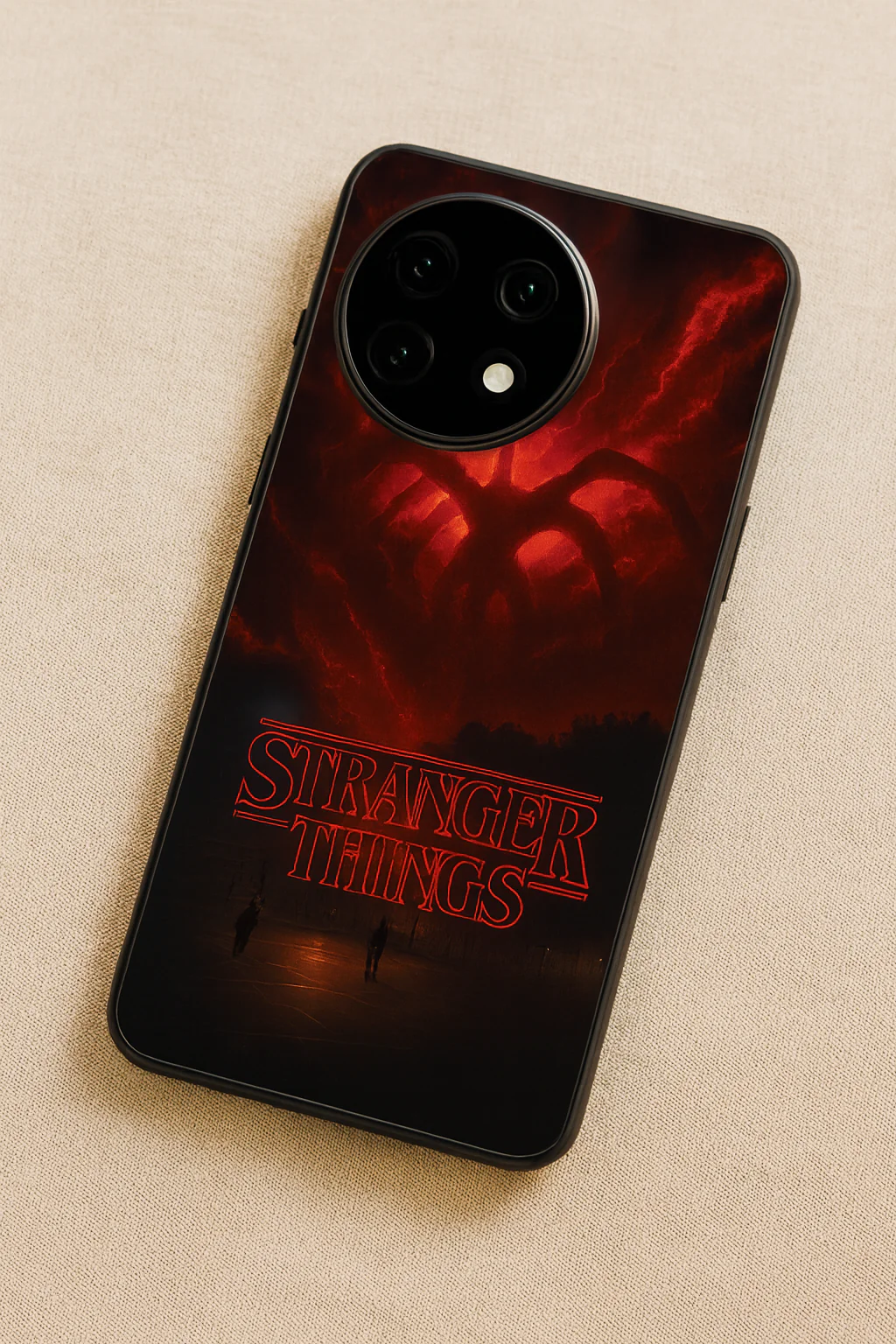 STRANGER THINGS- The Dark Overlord Premium Glass Back Cover For One Plus 13, 12, 11, 10, Nord Series - Image 8