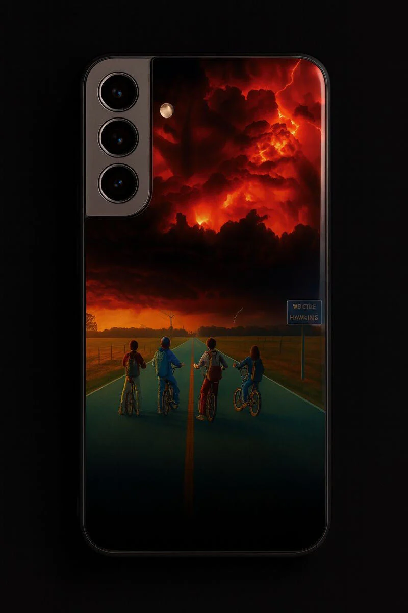 STRANGER THINGS- The Four Riders Premium Glass Back Cover For Galaxy S, A, M & F Series - Image 8