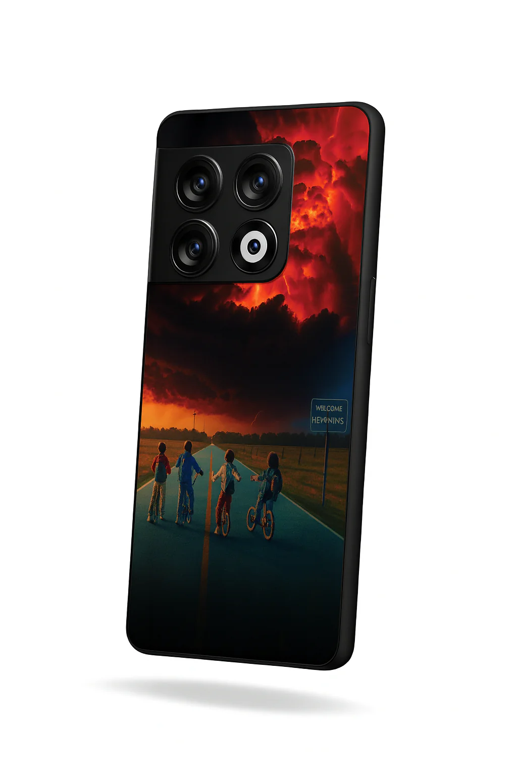 STRANGER THINGS- The Four Riders Premium Glass Back Cover For One Plus 13, 12, 11, 10, Nord Series - Image 3