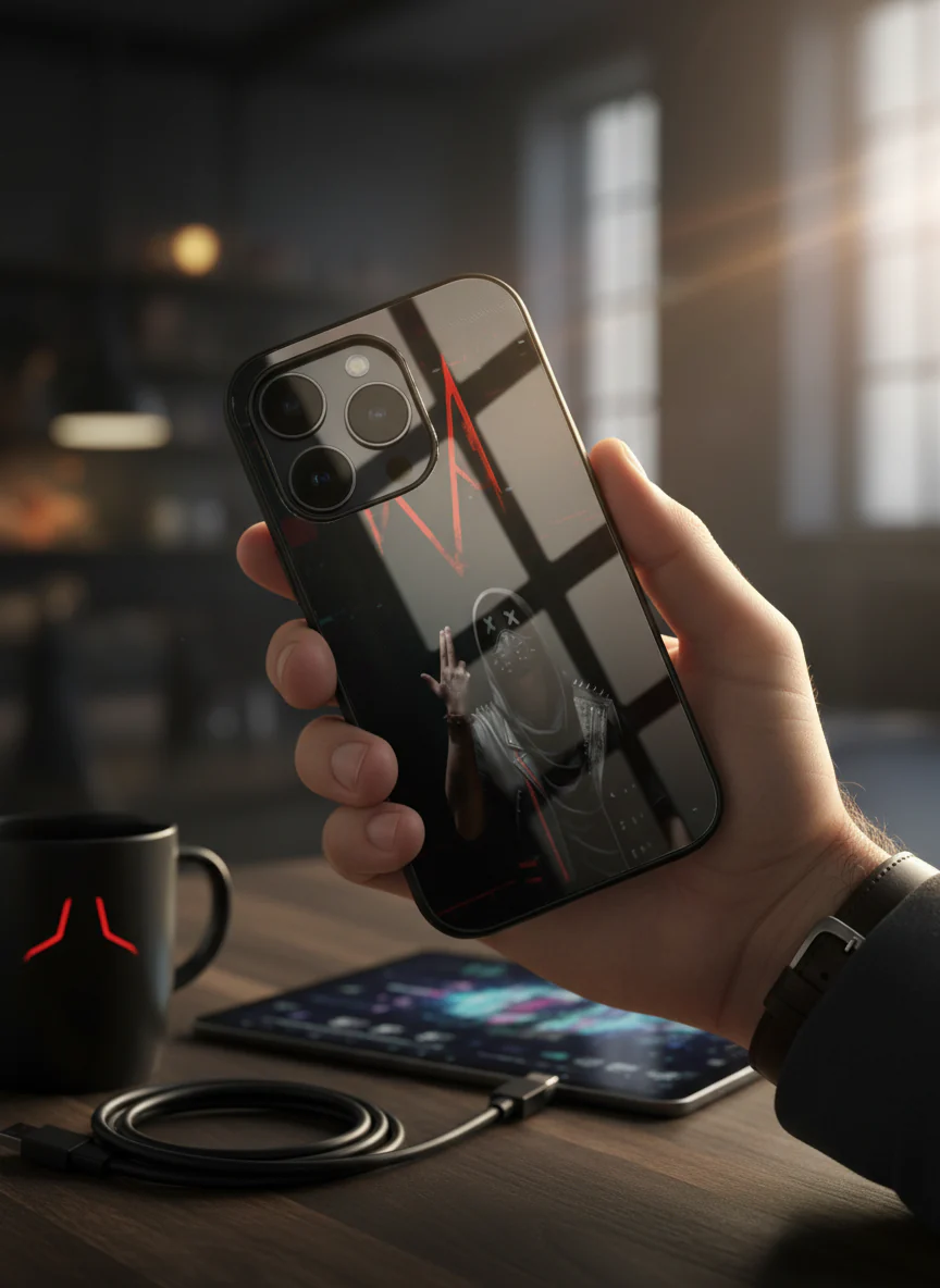 Symbol Premium Glass Back Cover For iPhone 11-17 Models - Image 11