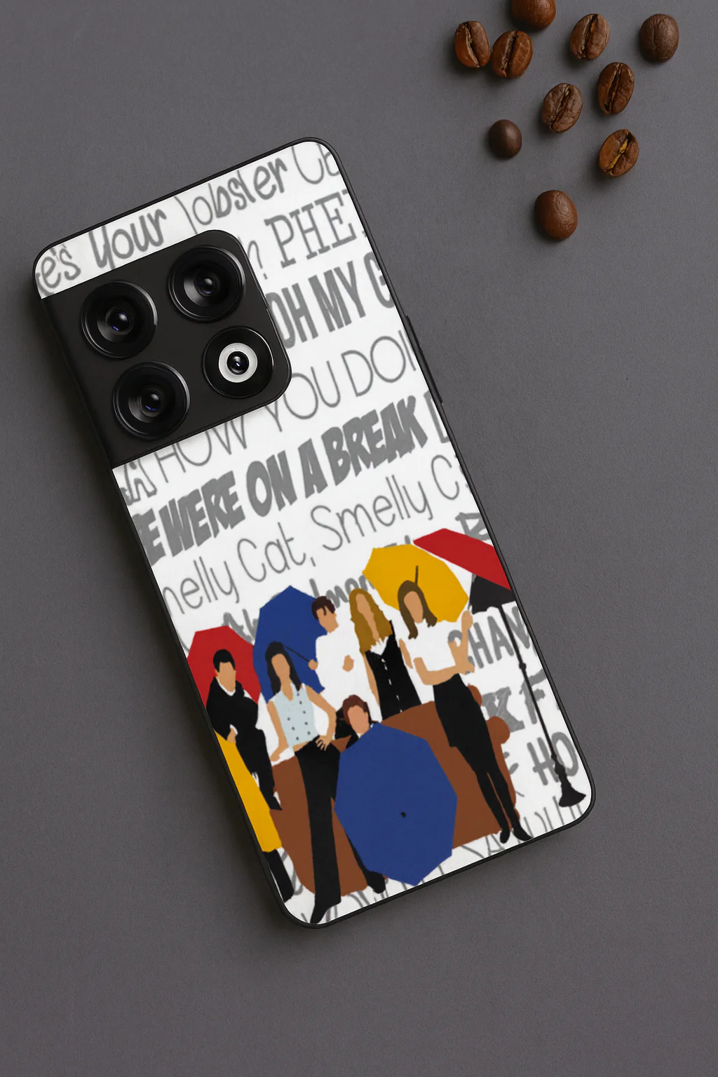 FRIENDS Umbrella Squad Premium Glass Back Cover For One Plus 13, 12, 11, 10, Nord Series - Image 6